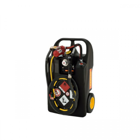 Rezervoare mobile pentru benzina - Rezervor mobil tip carucior pentru benzina, 60 L, cu pompa electrica 12V