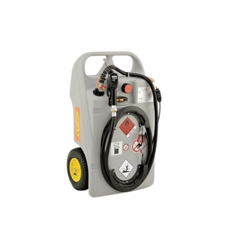 Produse - Rezervor mobil tip carucior pentru motorina, 100 L, cu pompa electrica 12V