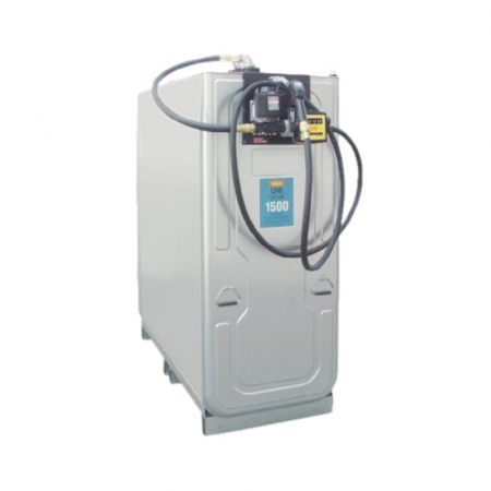 Produse - Rezervor stationar pentru motorina UNI-TANK 1500 l cu pompa 230V, debit 50 l/min