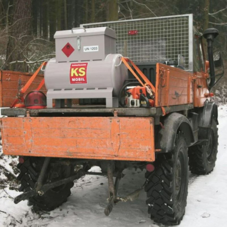 Rezervor transportabil metalic pentru benzina KS MOBIL 90 litri, pompa manuala [4]