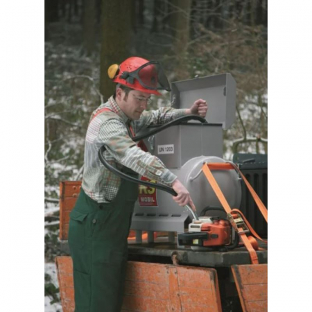 Rezervor transportabil metalic pentru benzina KS MOBIL 90 litri, pompa manuala [3]