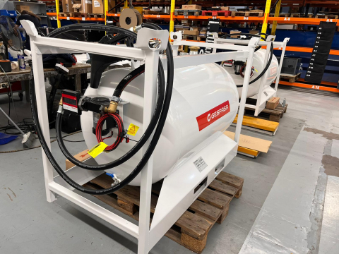 Rezervor transportabil metalic pentru motorina Mobiltank GRG 460 l, 12V, cu debitmetru [3]