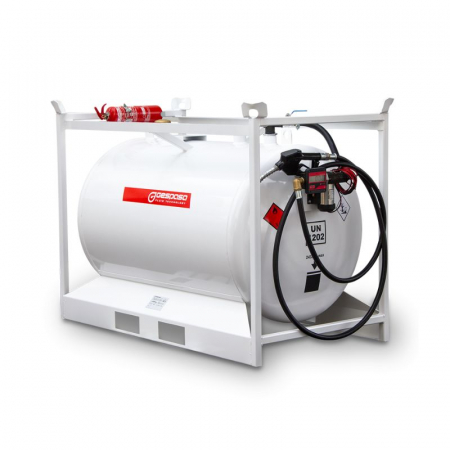 Produse - Rezervor transportabil metalic pentru motorina Mobiltank GRG 960 l, 220V, cu debitmetru