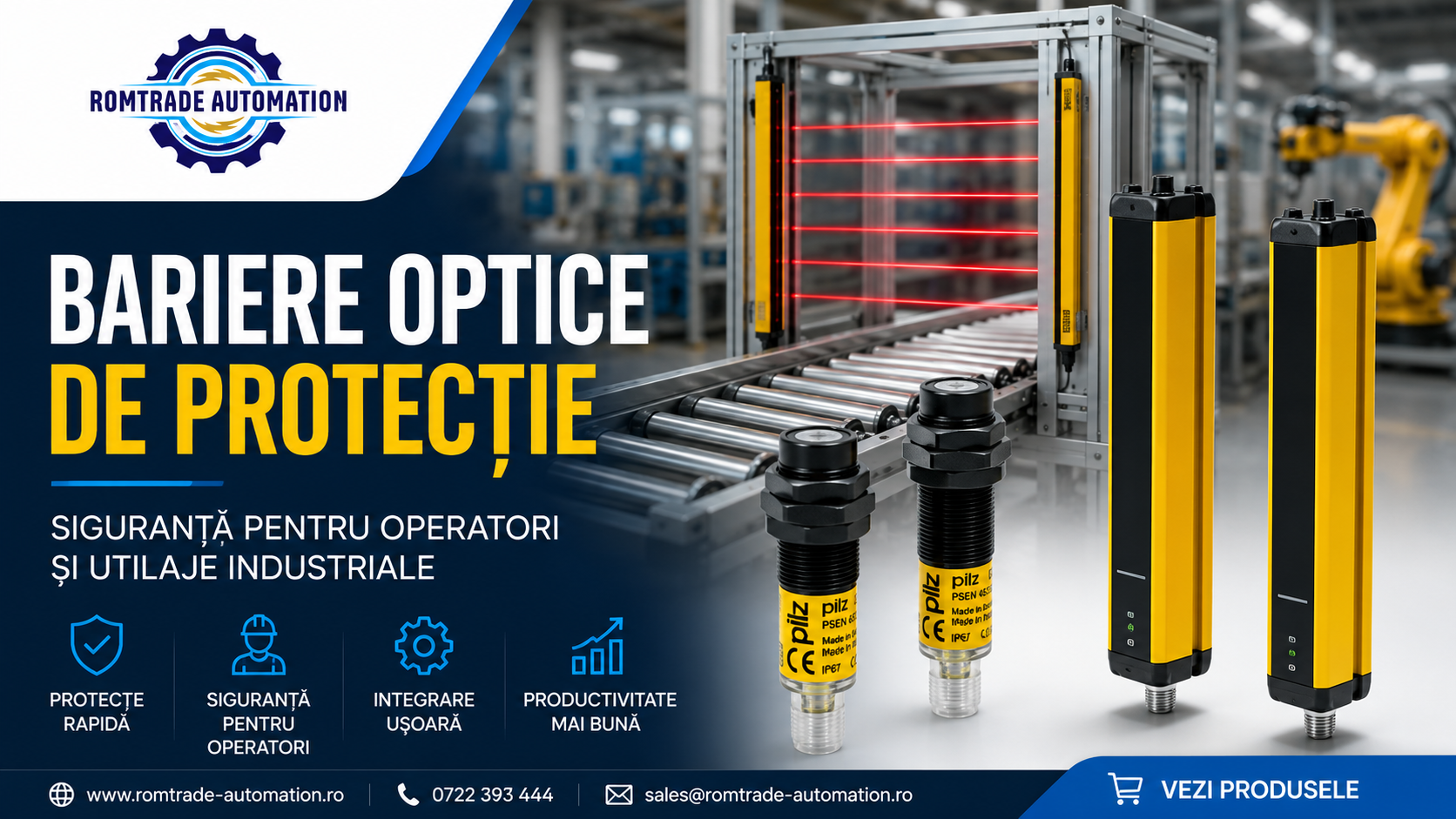 Bariere optice de protecție: cum crești siguranța operatorilor fără să încetinești producția