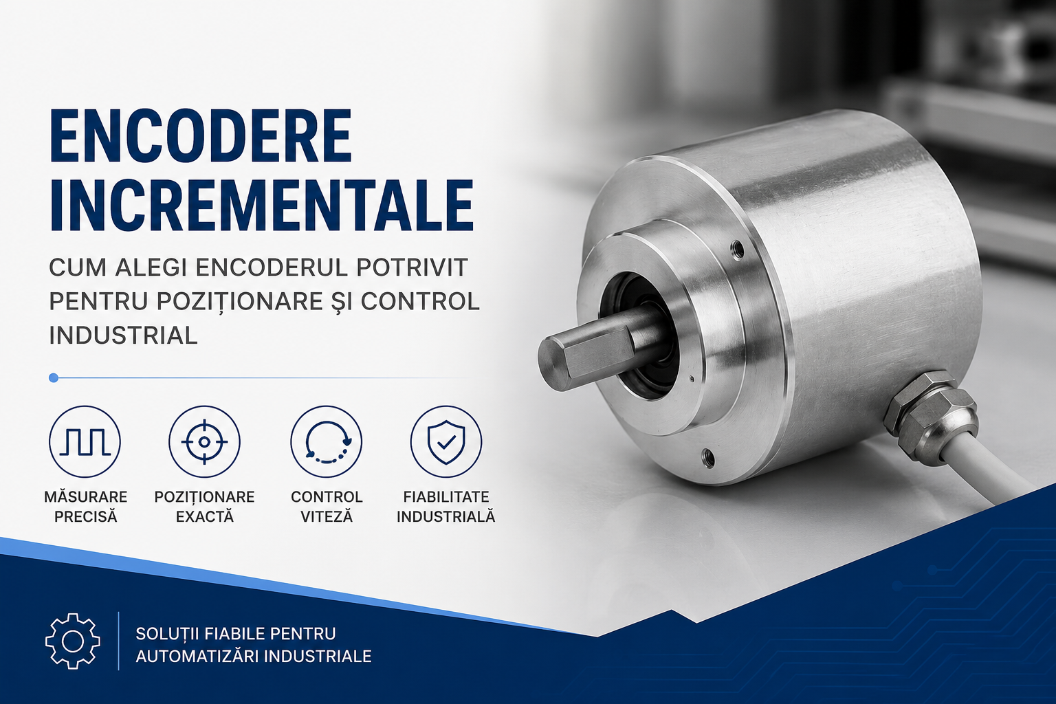 Encodere incrementale: cum alegi encoderul potrivit pentru pozitionare si control industrial