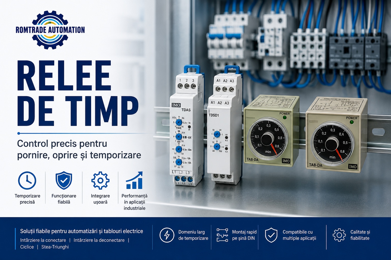 Relee de timp: cum controlezi pornirea, oprirea si temporizarea in automatizari industriale