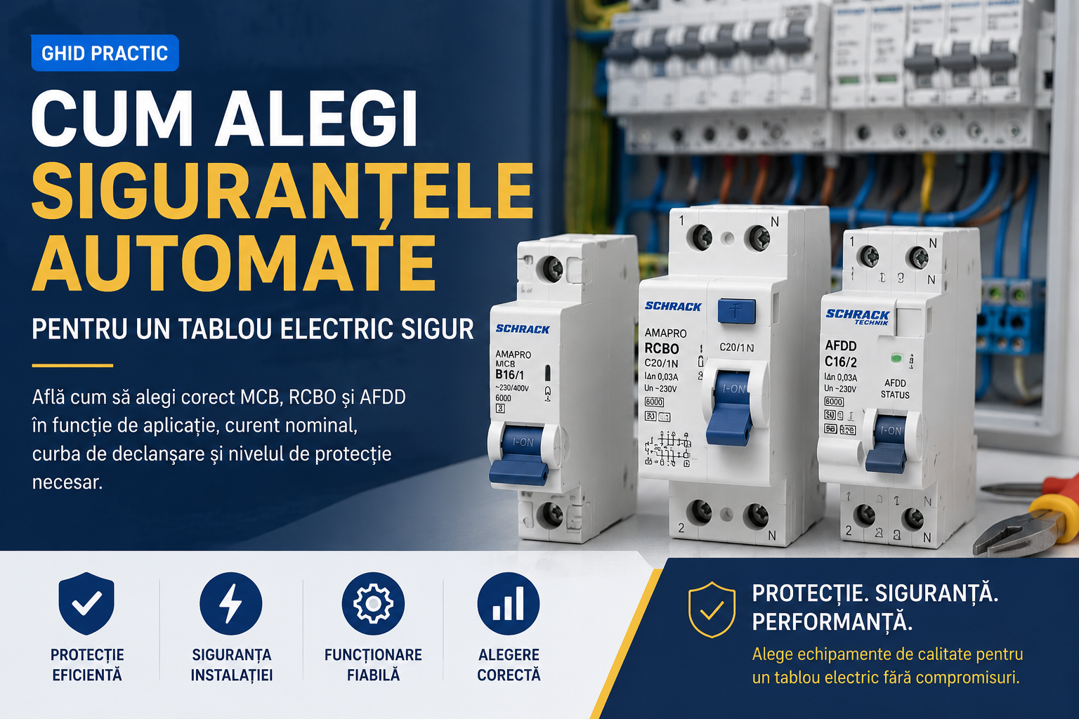 Cum alegi sigurantele automate potrivite pentru un tablou electric sigur