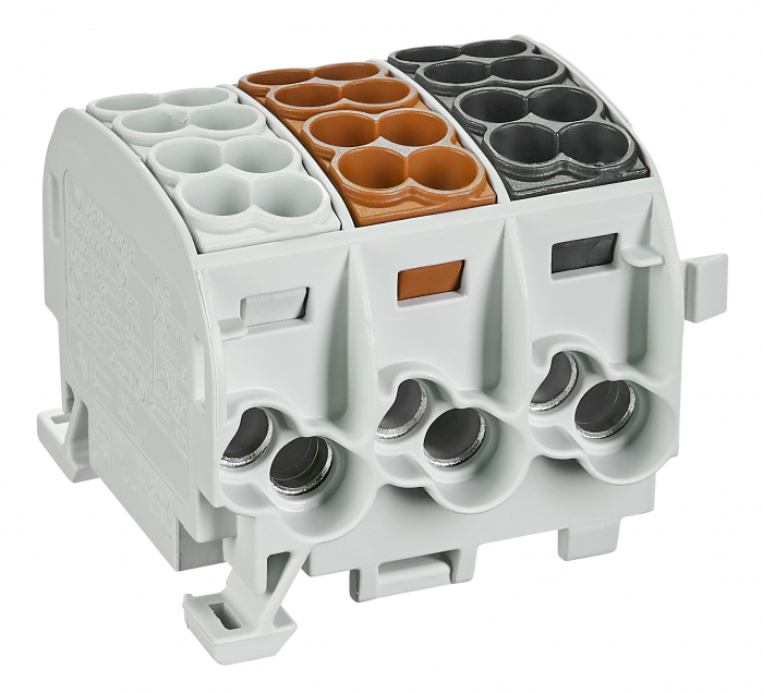 AL/CU-Main branch terminal, 25mm², 3-pole, isolated [1]