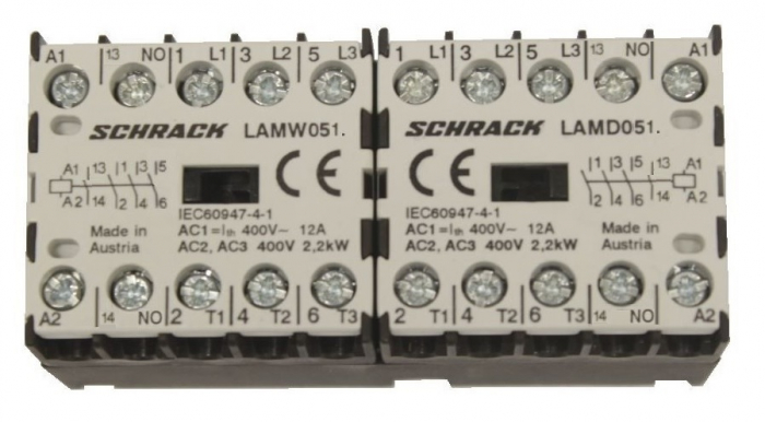 Ans.cont. reversibil, interblocaj mecanic, 2,2kW, 400V c.a. [1]