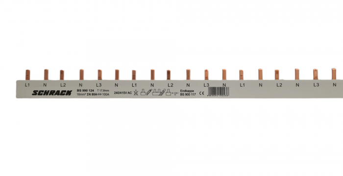 Bareta cu contacte furca 18mm, 10mm², 4p, 1m [1]