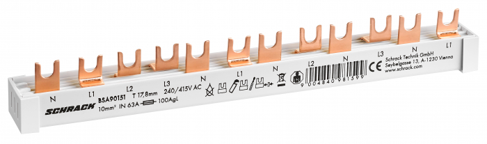 Busbar, 1xRCCB N+3, 1xMCB N+3, 2xMCB N+1, 12MW [1]