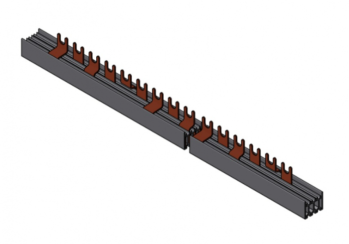 Busbar, 1xRCCB N+3, 4xMCB N+1 12MW [1]