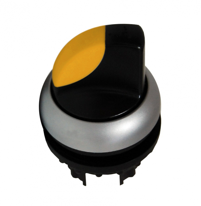 Buton selector 0-1 fara revenire galben [1]