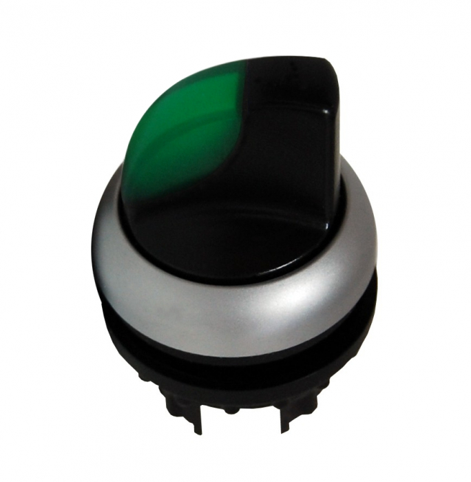 Buton selector 0-1 fara revenire verde [1]