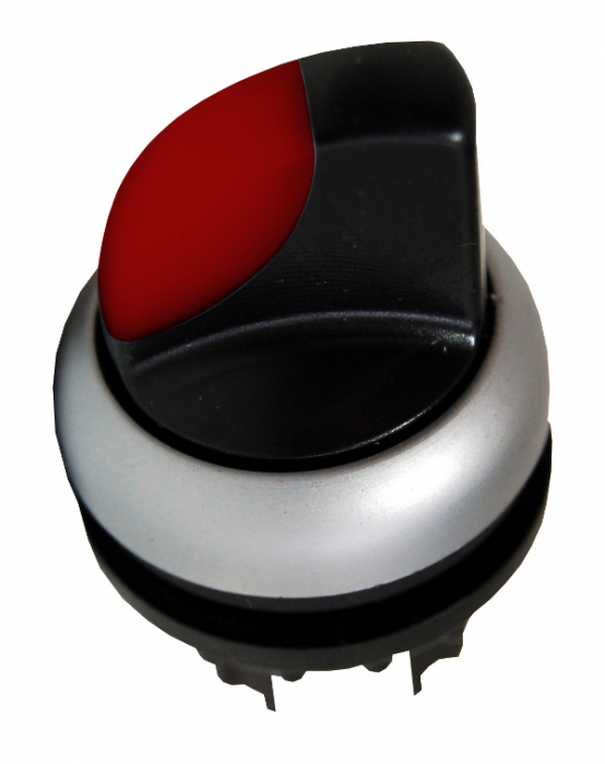 Buton selector 1-0-2 cu revenire rosu [1]