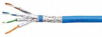Cablu S/FTP C7, 4x2xAWG23, 1000MHz, LS0H-3, albastru [1]