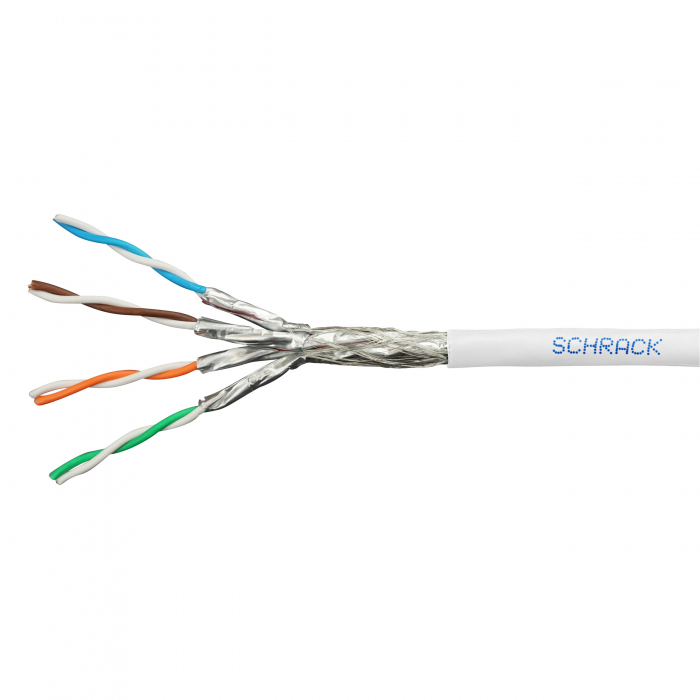 Cablu S/FTP Cat.7 4x2xAWG23/1 1000MHz,LS0H,Dca,40%,alb [1]