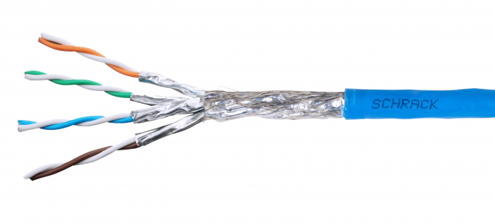 Cablu S/FTP Cat.7a,4x2xAWG23/1, 1.200Mhz,LS0H3, Dca,albastru [1]