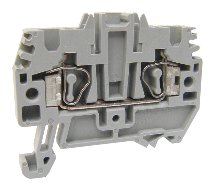 Clema de faza, conex. elastica, HMM.2, gri, 0,2-2,5 mm² [1]
