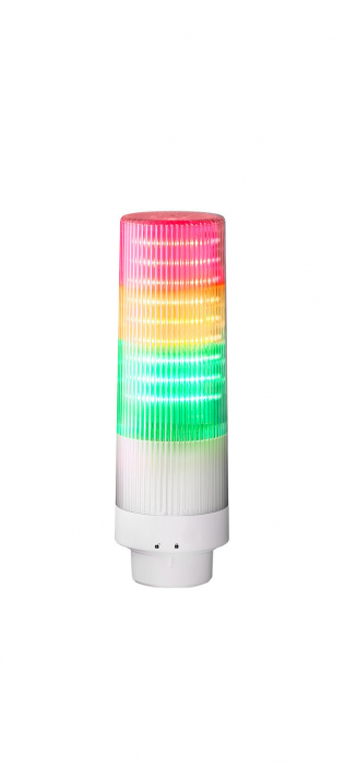 Coloana de semnalizare compacta LED, baza standard, 24V c.c. [1]