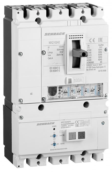 Combinatie intreruptoare automate MX marimea 2 si blocuri diferentiale [1]