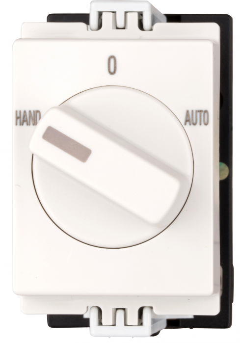 Comutator HAND-0-AUTO, fixare pe sina 1p, 10A [1]