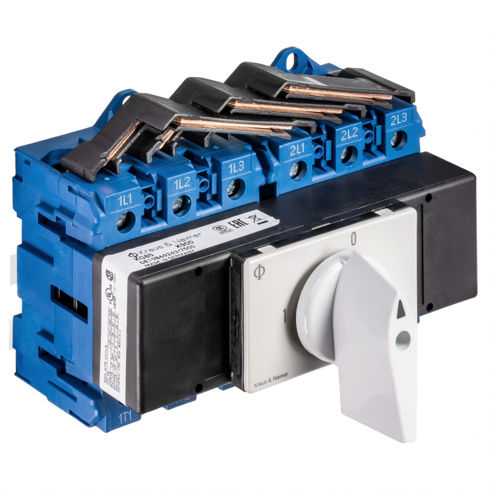 Comutator modular 3-poli, 80A, 30kW, 1-0-2 [1]