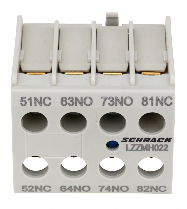 Contact auxiliar frontal pentru CUBICO Mini, 2ND+2NI [1]