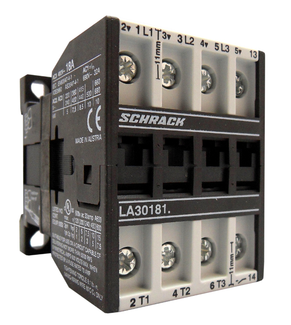 Contactor 3-poli, 7,5kW/18A AC3, 32A AC1, 1ND, 230VAC [1]