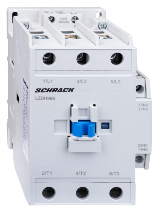 Contactor 3 poli, CUBICO High, 45kW, 100A, 1ND+1NI, 230Vc.a. [1]