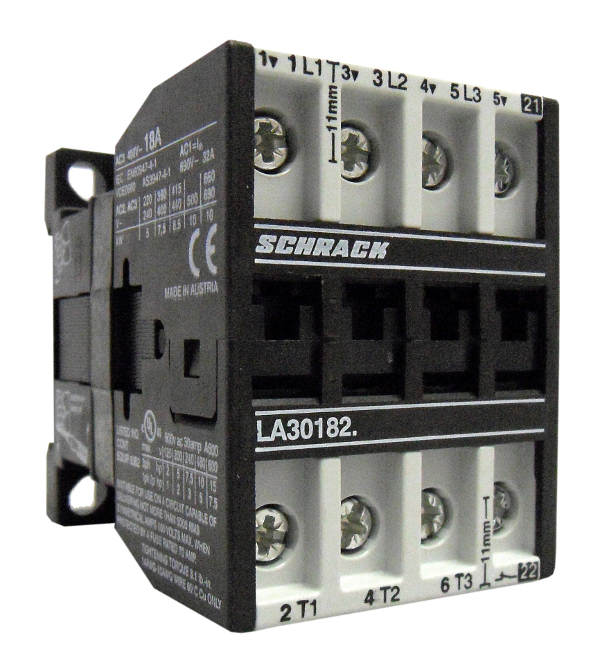 Contactor, 3pole, 7,5kW/18A AC3, 32A AC1, 1NC, 230VAC [1]