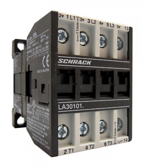 Contactor, 3poli, 11kW/22A AC3, 32A AC1, 1NC, 24VDC [1]