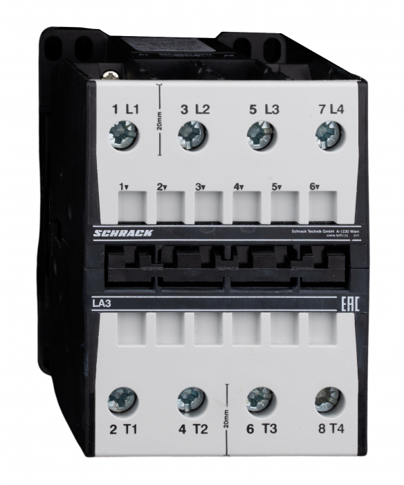 Contactor 4-poli, 37kW/74A AC3, 130A AC1, 230VAC [1]