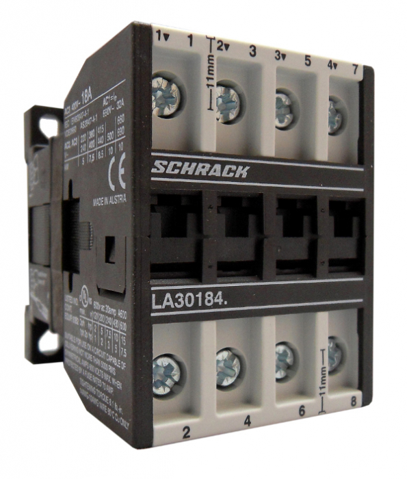 Contactor 4-poli, 7,5kW/18A AC3, 32A AC1, 230VAC [1]