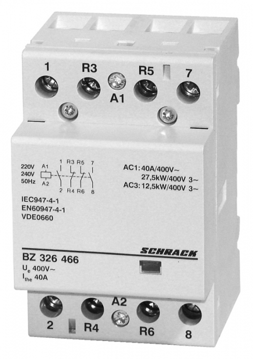 Contactor modular (3UH) 40 A, 2ND+2NI/230 Vca, seria AMPARO [1]