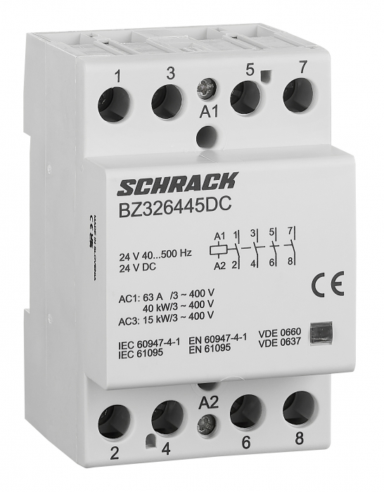 Contactor modular 3UH, 63A, 3ND+1NI, 230VAC [1]