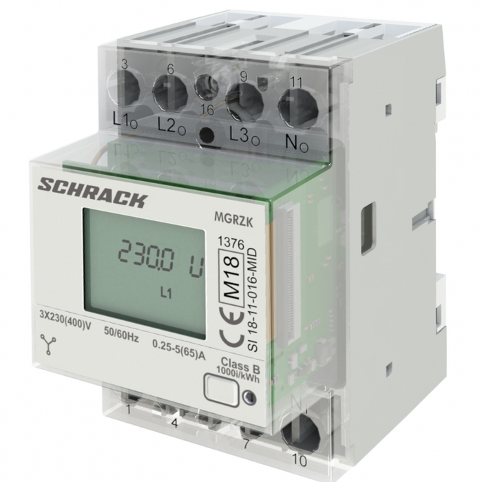 Contor digital modular, masura directa 65A, MID, M-Bus [1]