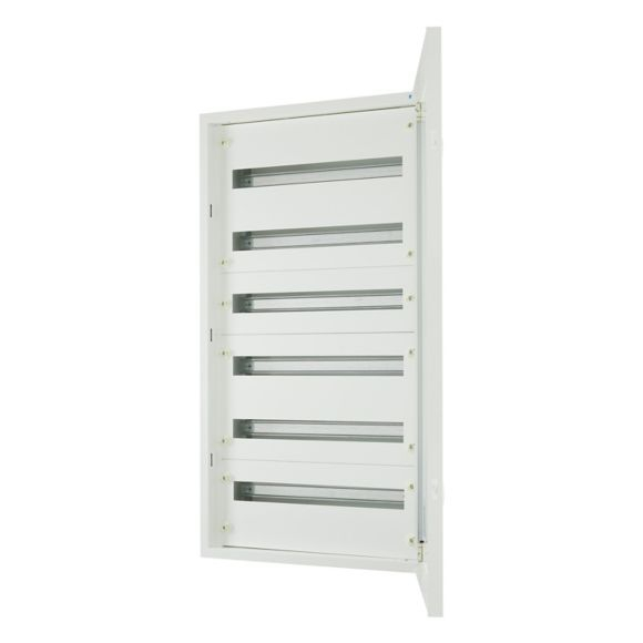 BF-U-6/144-C, Cutie de distributie, FLUSH, usa alba, terminale N/PE, 6 randuri, 144 module [1]