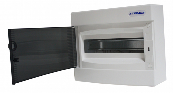 Dulap distrib. montaj apl, 1 rand, 12UH, usa transp. [1]