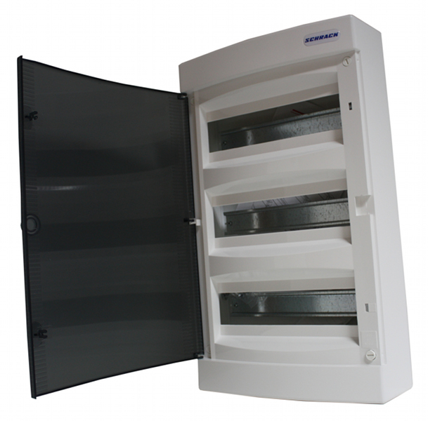 Dulap distrib. montaj apl, 1 rand, 18UH, usa transp. [1]