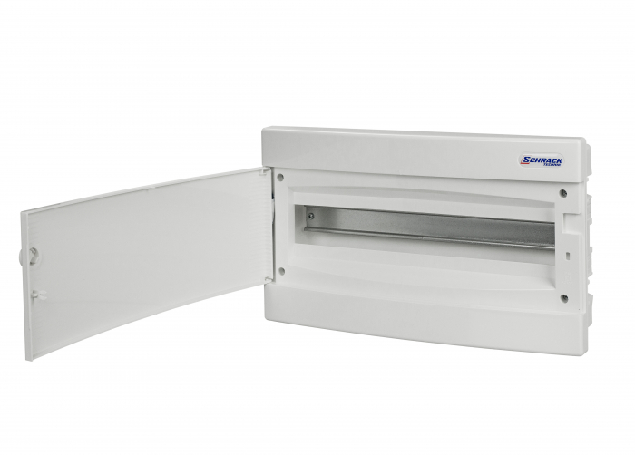 Flush-mounted enclosure 1-row, 18MW, for partition wall [1]