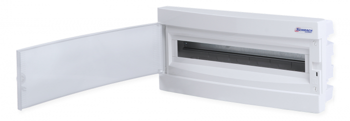 Flush-mounted enclosure 1-row, 24MW, for partition wall [1]