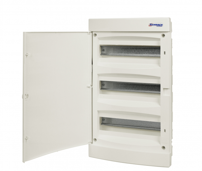 Dulap distrib. incastr. 1r-18UH, usa din plastic alb mat [1]