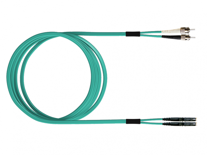 FO Patch Cord Premium, Duplex, E2000/ST, G50/125 OM3, 1m [1]