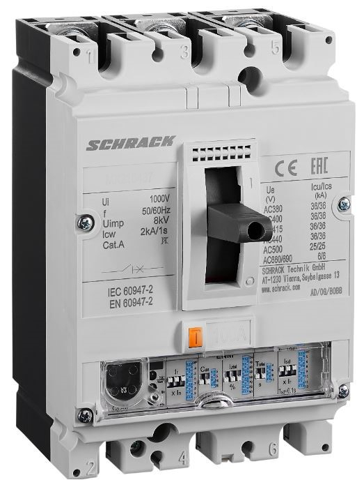 Intreruptoare automate compacte MX, marime 2, 3 poli, 36kA [1]