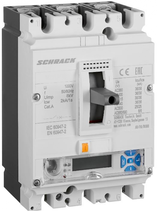 Intreruptoare automate compacte MX, marime 2, 3 poli, 50kA [1]