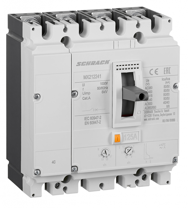 Intreruptoare automate compacte MX, marime 2, 4 poli, 50kA [1]