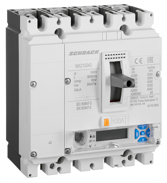 Intreruptoare automate compacte MX, marime 2, 4 poli, 50kA [1]