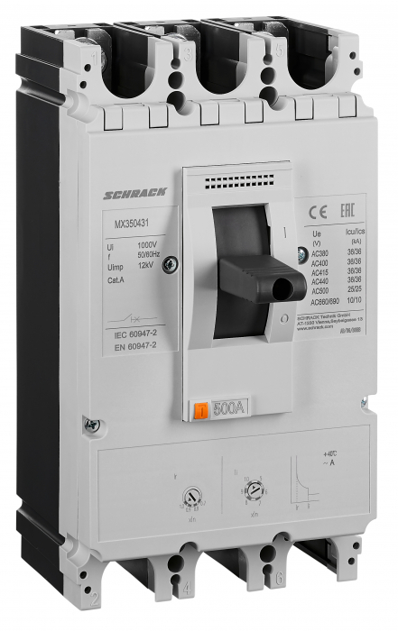 Intreruptoare automate compacte MX, marime 3, 3 poli, 36kA [1]