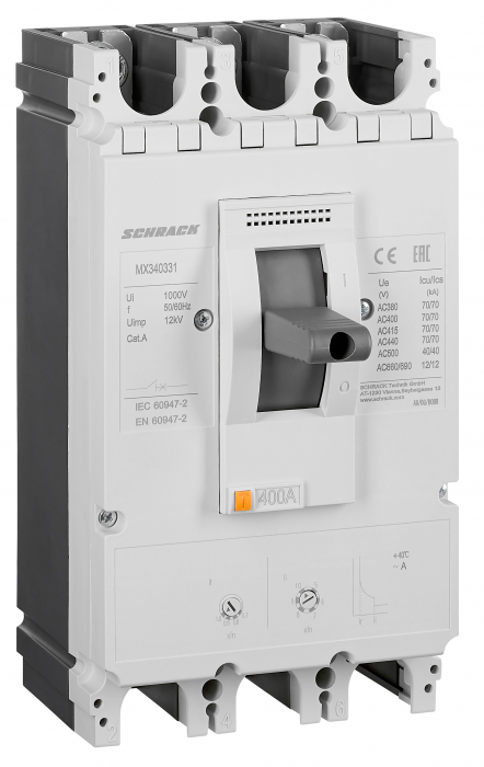 Intreruptoare automate compacte MX, marime 3, 3 poli, 70kA [1]